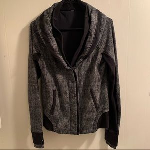 Lululemon Jacket Button Up Black Cozy Size 8
